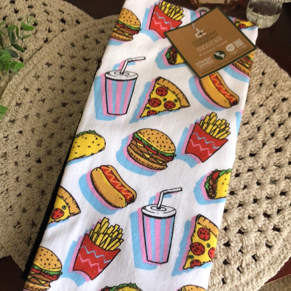 Deborah Connolly FAST FOOD Kitchen Towels